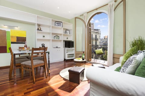 Apartment (2 Bedrooms) | Living area | 65-inch TV with cable channels