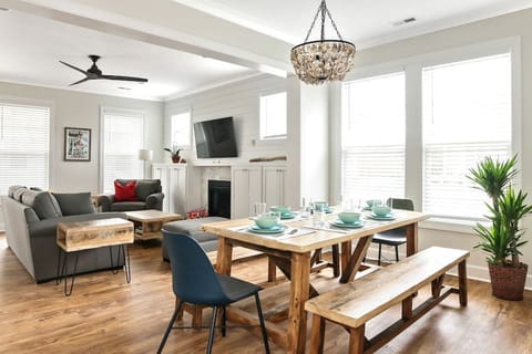 Open concept living, dining and kitchen make family gatherings easy and memorable!
