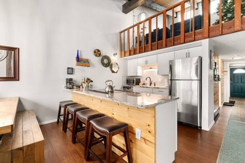 Updated kitchen with a large island!