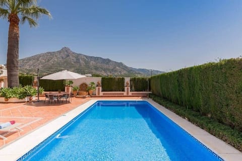 Swimming pool and sun terrace.