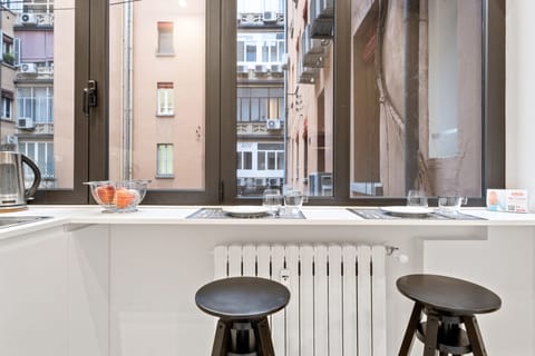 Apartment, 1 Bedroom | Private kitchen | Full-size fridge, oven, stovetop, dishwasher