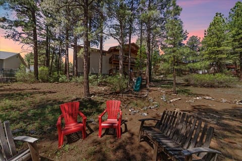 Sip a refreshing drink, chat with family or read and relax in the large backyard