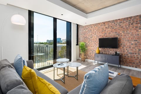 Classic Apartment, 1 Bedroom | Living area | 43-inch flat-screen TV with satellite channels, TV