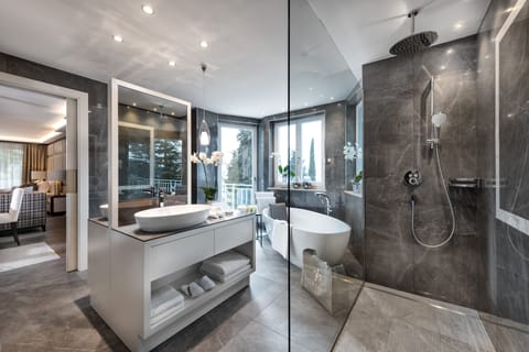 Free toiletries, hair dryer, bathrobes, slippers