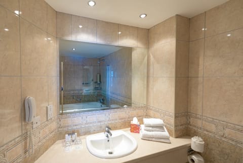 Jacuzzi Suite | Bathroom amenities | Shower, free toiletries, hair dryer, towels
