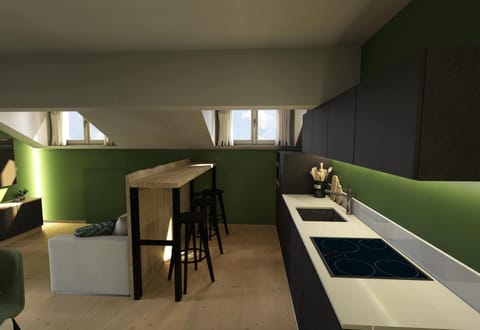 Comfort Condo | Private kitchen | Cookware/dishes/utensils, freezer