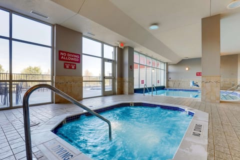Indoor pool, outdoor pool
