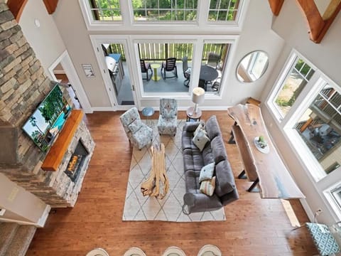 Living/Dining Room Areas--- View from Loft Area