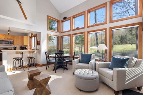 Light Filled Living Area - Beautifully appointed with new furniture and appliances. Three full bedrooms upstairs and another downstairs. Sleeper sofa on each level of condo.