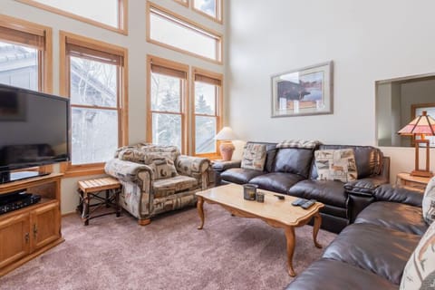 Living Room / TV / Gas Fireplace / Dining Room