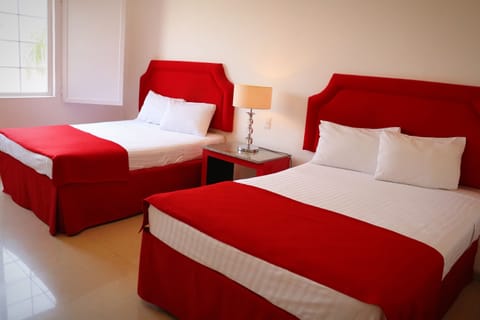 Standard Room, 2 Double Beds | Free WiFi, bed sheets, alarm clocks