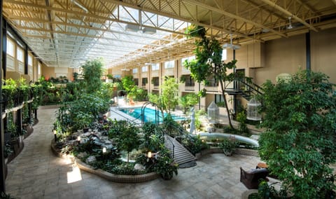 Indoor pool, seasonal outdoor pool