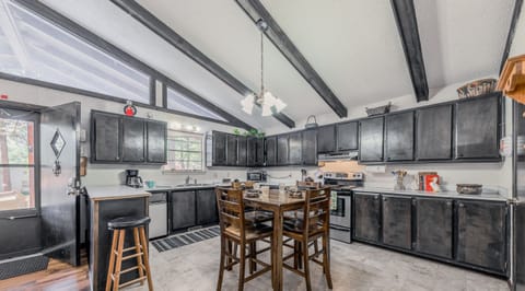Fully stocked kitchen