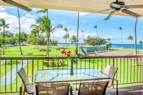 Lanai with ocean view 