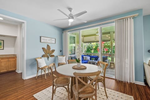 Dining room with plenty of light