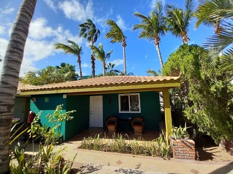 Cabana #7 under palm trees and pool view