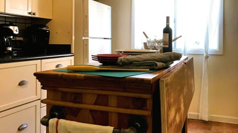 Coffee station used as center island.