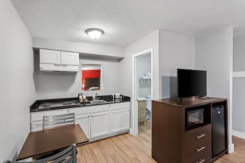 Room, 2 Queen Beds, Non Smoking (Efficiency) | Individually decorated, individually furnished, laptop workspace