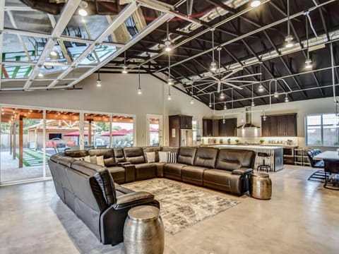 The Living Room is Spacious & Comfortable with an Industrial Modern Vibe.