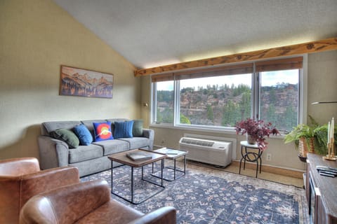 Comfortable Living Space with Sleeper Sofa and Views