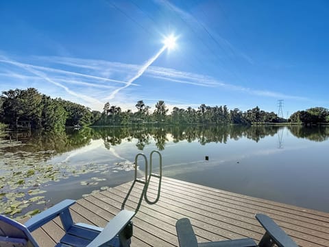 Beautiful lake view from the private dock