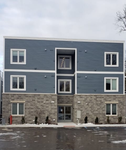 Back of complex, unit is on 1st floor (no stairs to climb) to the left. 