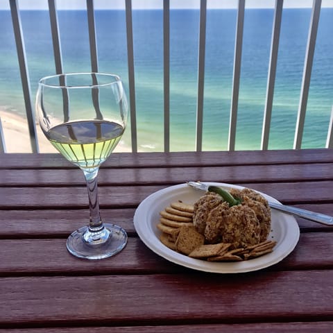 Enjoy Wine & Cheese on your Private Balcony!
