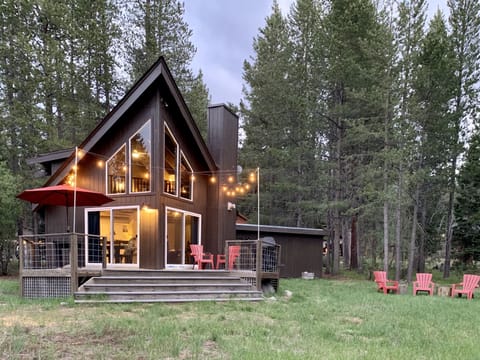 Back of home with meadow view
