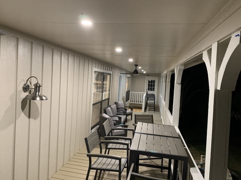 Front porch with lake view