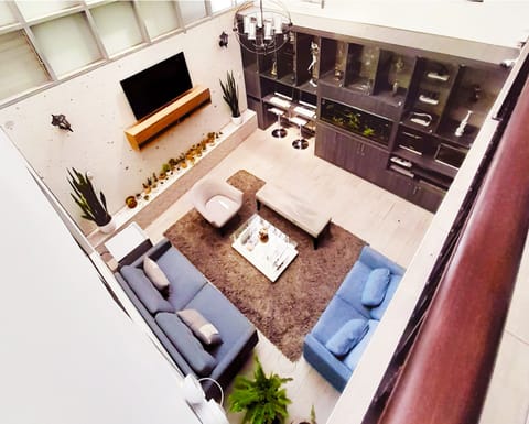43-inch flat-screen TV with cable channels, TV