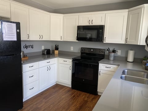 Fully stocked kitchen