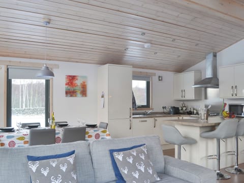 Well-furnished open-plan living space | Cruachan - Invernahavon, Glentruim, near Newtonmore