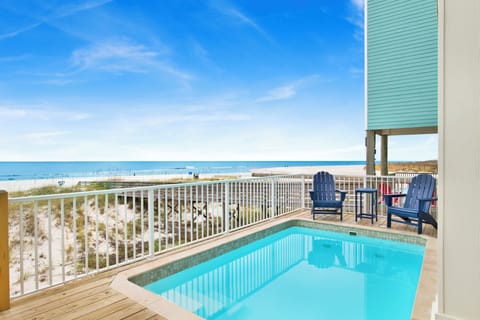 A private pool that can be heated in the cooler months