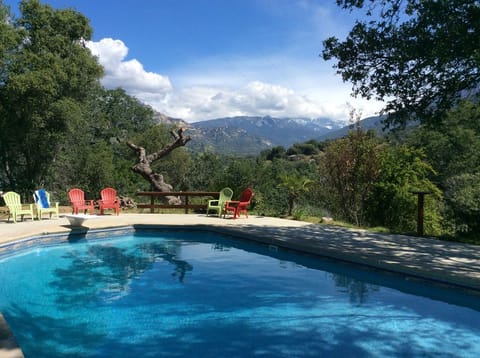 A pool with a view