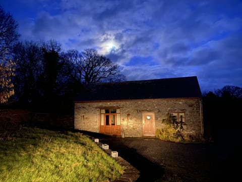 Cae'r Beili by moonlight