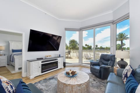 Silver Shells St. Croix 205 - Living Area with Patio Access