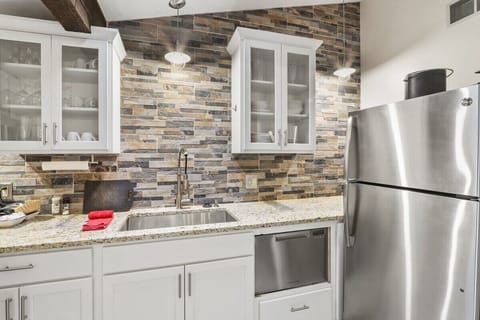 Gally kitchen off dining area