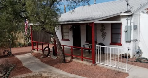 front porch of ranch house