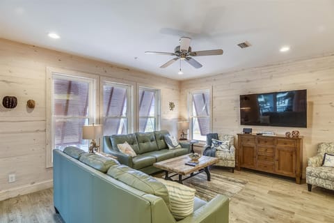 Spacious Living Area with a Queen Size Sofa