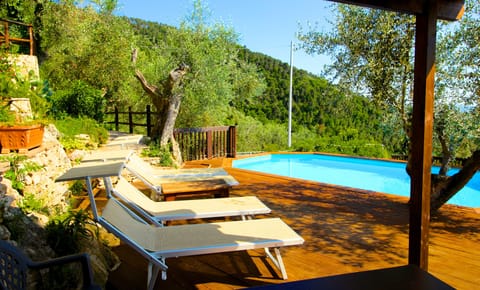 Lounging by the pool on a hot afternoon. 