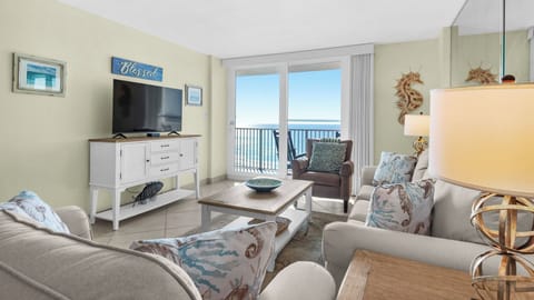 BeachCrest 803 Living area with Gulf views