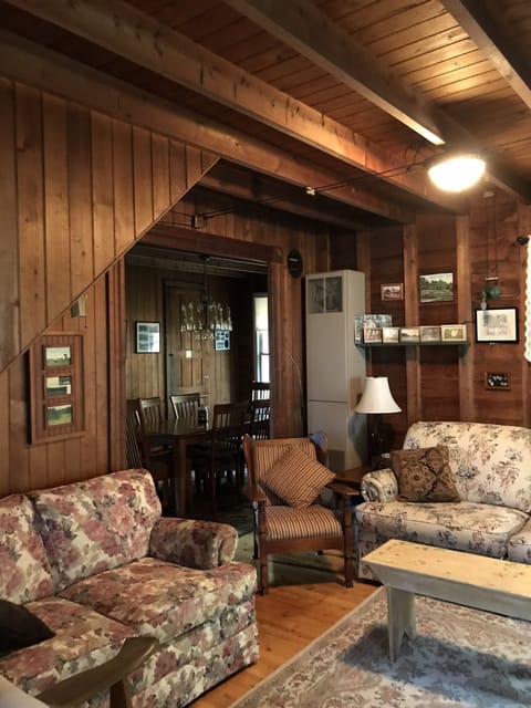 View from living room to dining room
