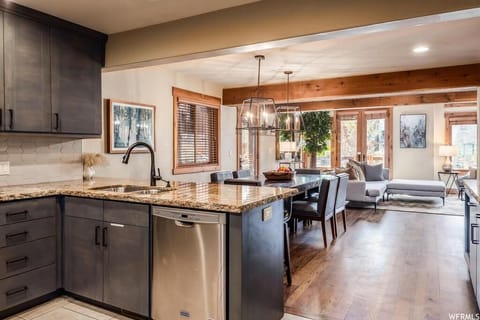 Kitchen and dining area