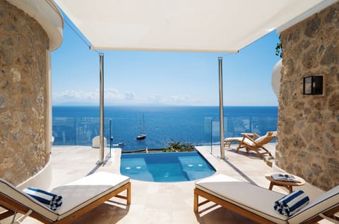 Premium Suite (Pool) | Egyptian cotton sheets, premium bedding, down comforters