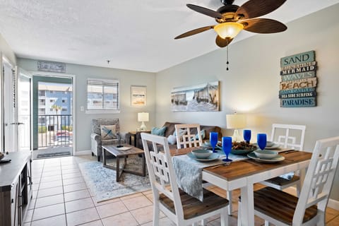 Living/Dining area with balcony access