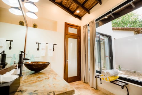 Deluxe with Plunge Pool | Bathroom | Free toiletries, hair dryer, towels