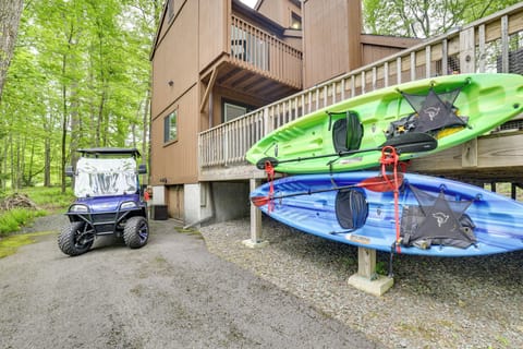 Pocono Lake Vacation Rental | 3BR | 2BA | Stairs Required | 1,720 Sq Ft