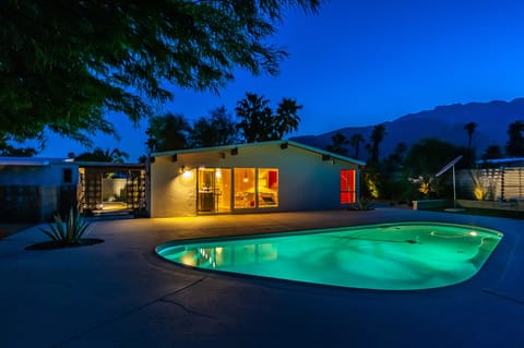 The pool at night