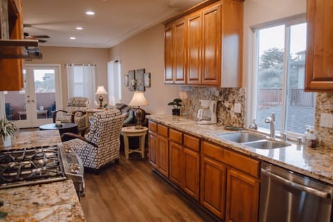 Fully Stocked Kitchen with everything you need to prepare a meal with ease!