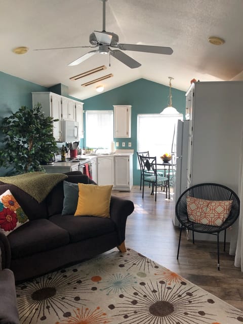 Kitchen, dining area, & family room
